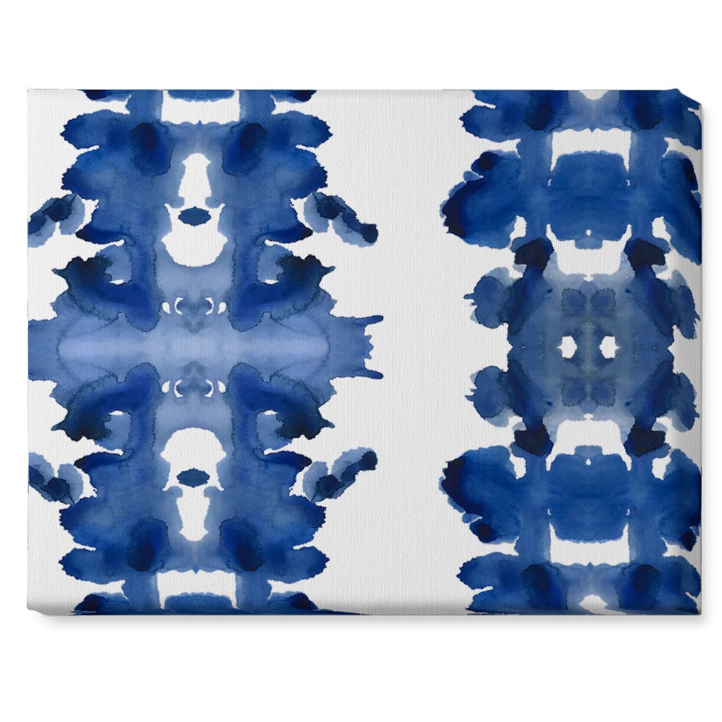 Indigo Double Inkblot Wall Art Shutterfly