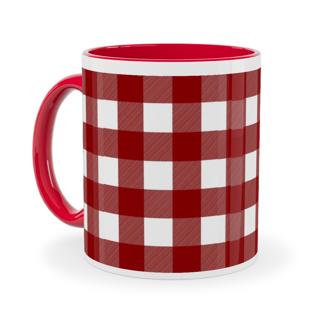 Traditional Red Buffalo Plaid Ceramic Mug Shutterfly