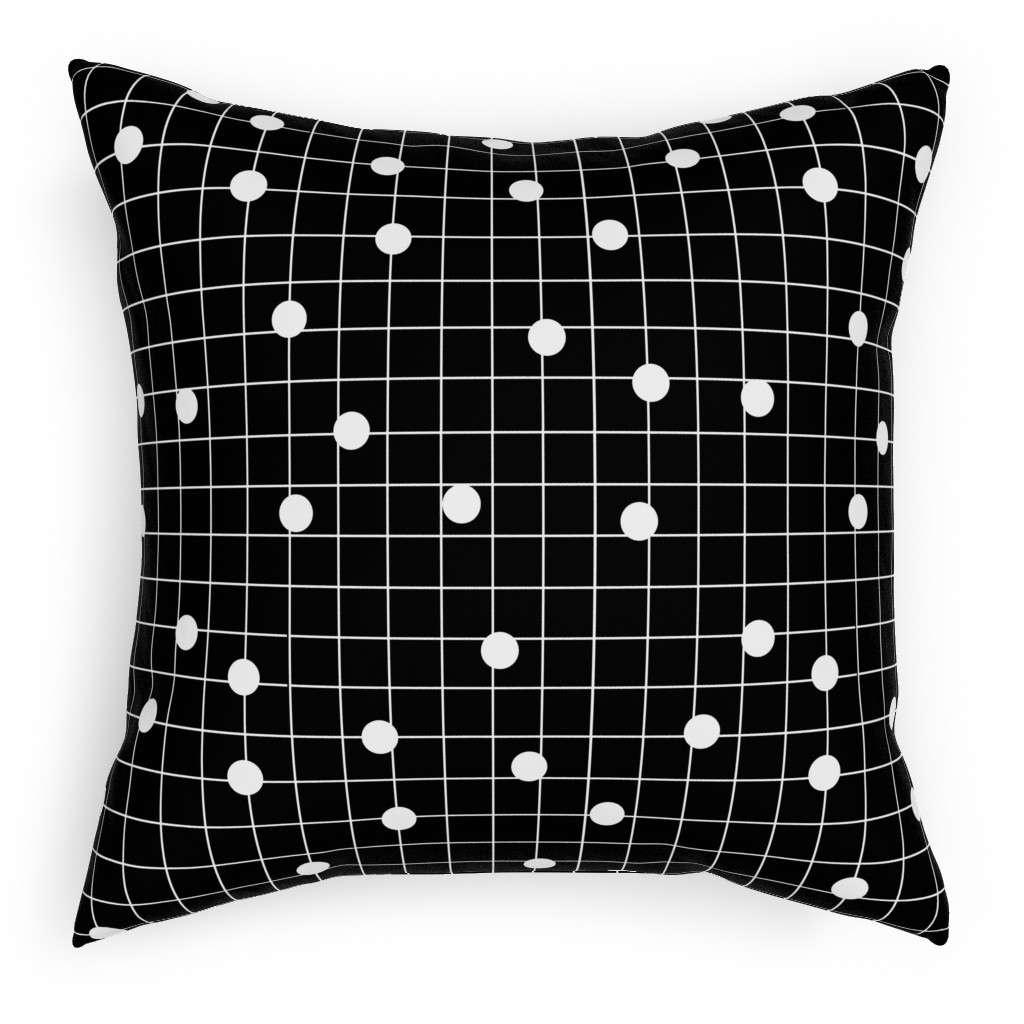 Dot Line Black and White Outdoor Pillow Shutterfly
