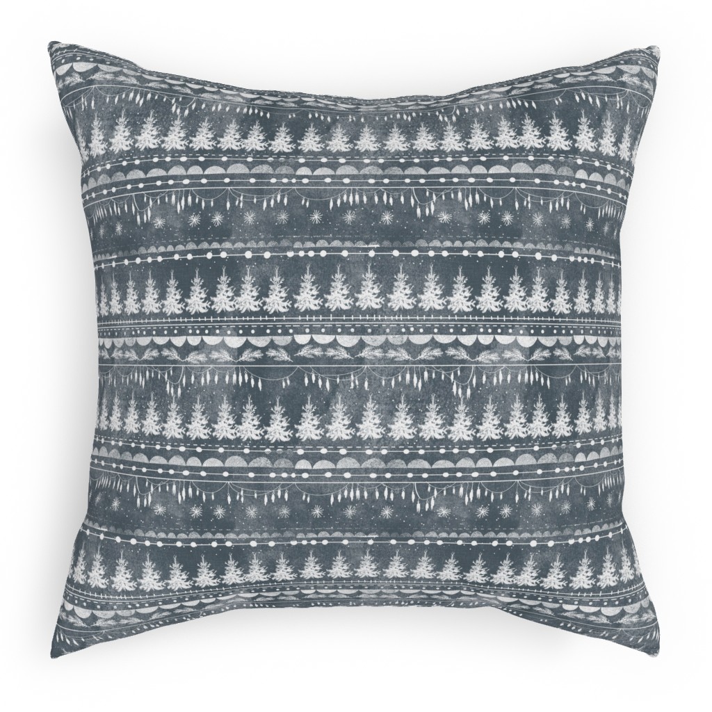 Vintage Christmas Stripe Outdoor Pillow Shutterfly