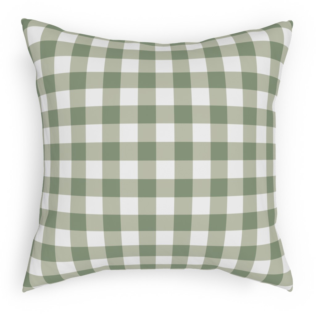 Plaid Green Outdoor Pillow Shutterfly