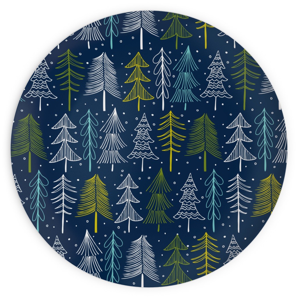 Blue Christmas Plates Shutterfly