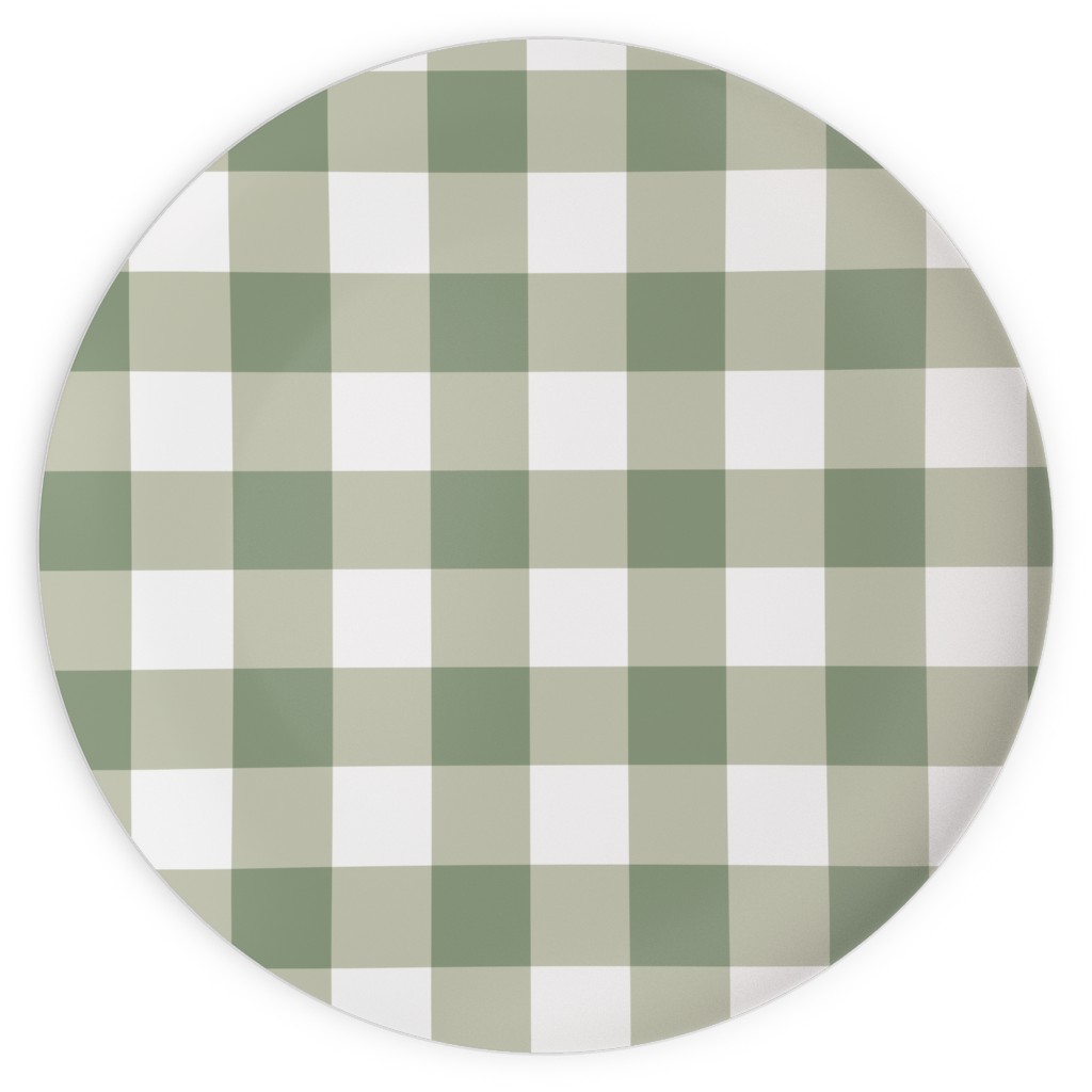 Plaid Green Plates Shutterfly