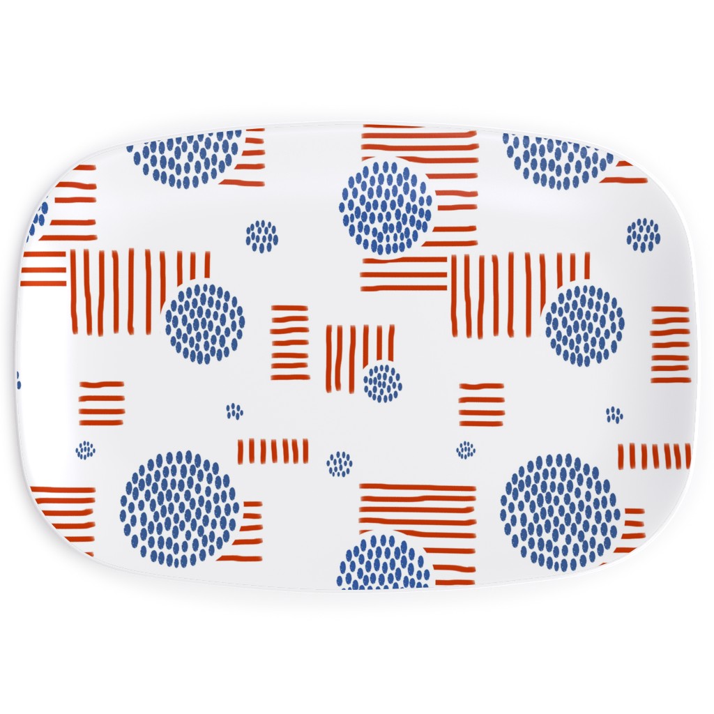 Imperfection in Red, White and Blue Serving Platter Shutterfly