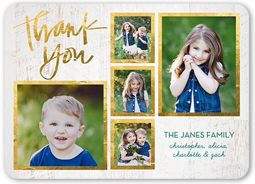 Brilliant Collage 5x7 Thank You Cards Shutterfly