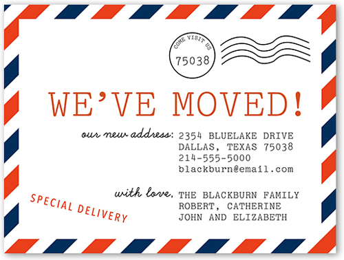 We've Moved Postcard 4x5 Moving Announcement Cards Shutterfly