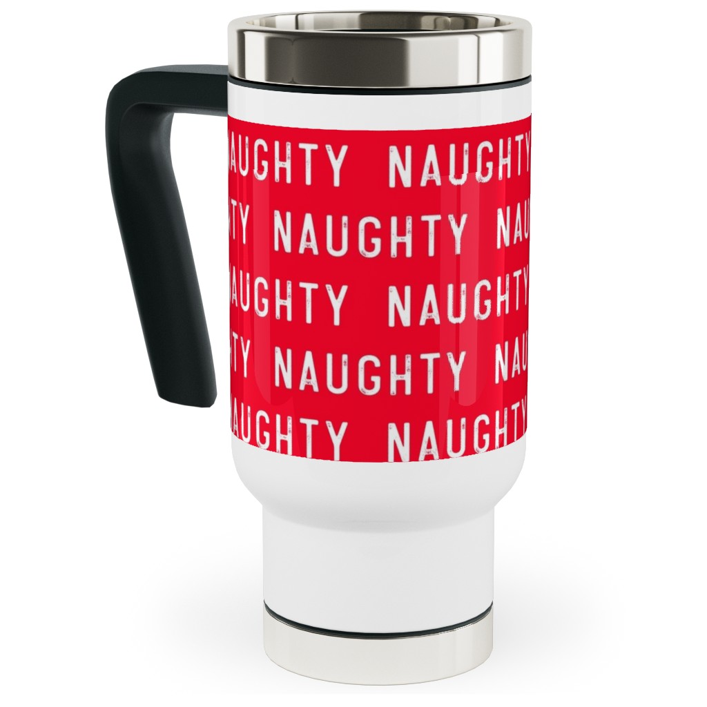 Naughty Red Travel Mug with Handle Shutterfly
