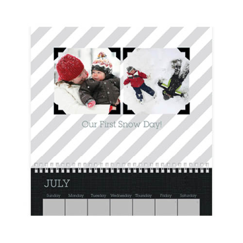 Black and White Backdrop Wall Calendar Shutterfly