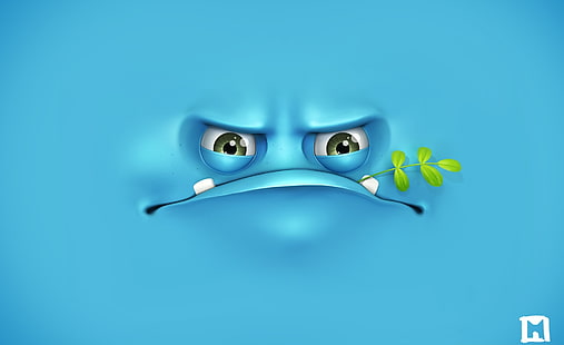 HD wallpaper 3D Monster, cute, fluffy, funny, face Wallpaper Flare