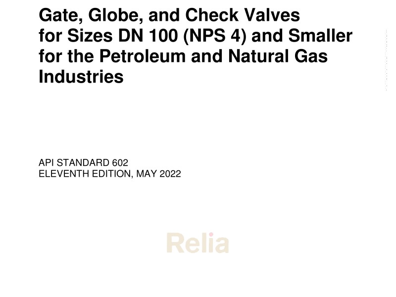 API 602 Trim Number Chart - valvestandard.com