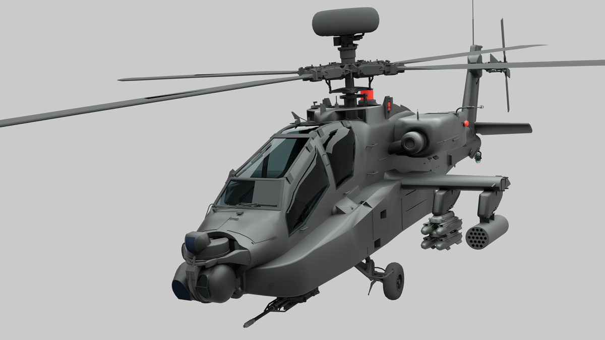 Apache Helicopter 3D Model Vehicles