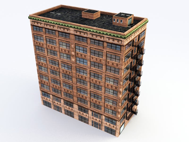 Old Stone Building 3d Model Free C4d Models