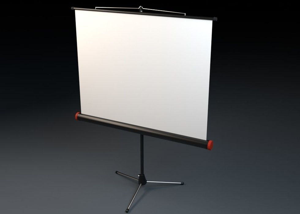 Projector Screen 3D Model Cinema 4D ( c4d )