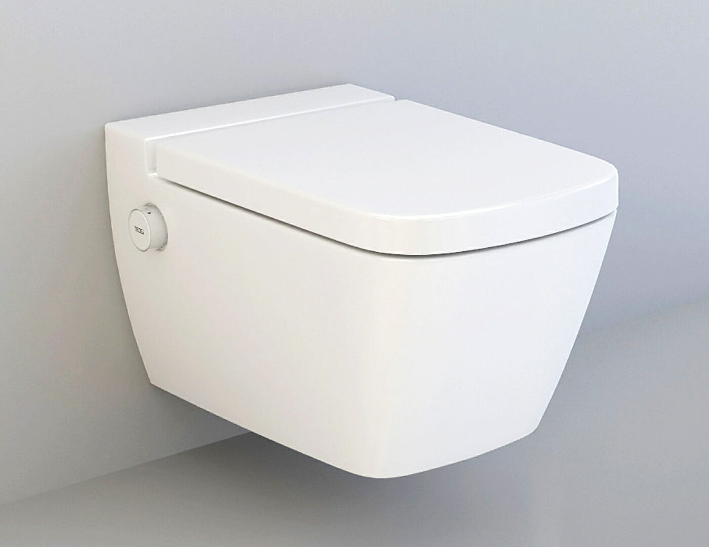 Wall Hung Rimless Toilet Free 3D Model Bathroom