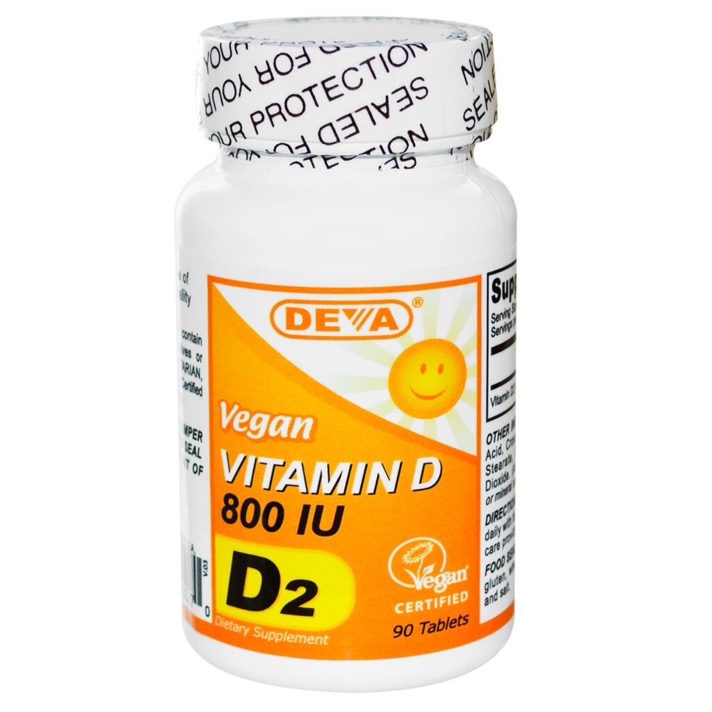 Deva Vegan Vitamin D 800 IU 90 Tablets Cornerstone For Natural