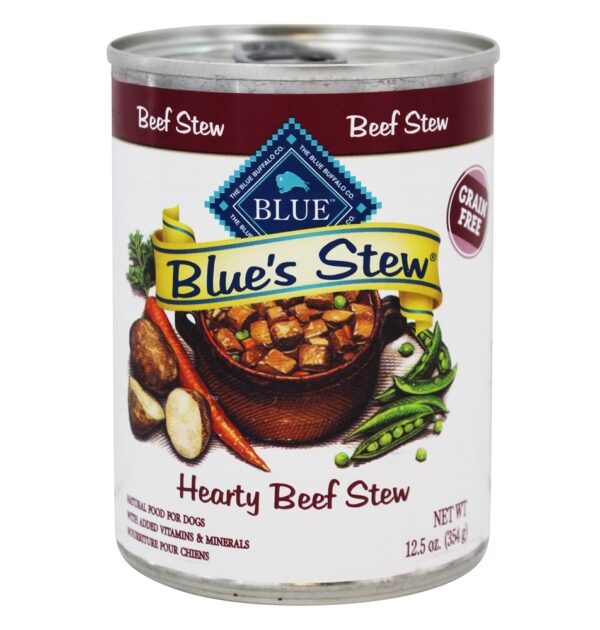 Blue’s Stew Canned Dog Food Hearty Beef Stew 12.5 oz Cornerstone