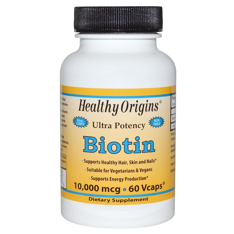 Healthy Origins Biotin 10,000 mcg 60 Vcaps Cornerstone For