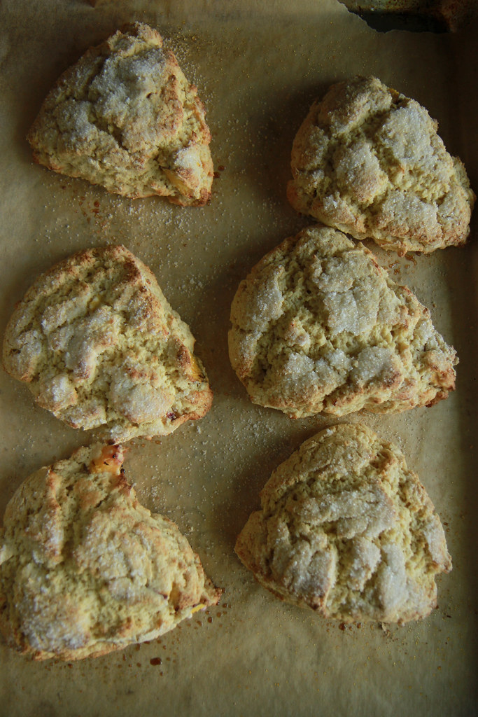 Peach Scones gluten free and vegan Heather Christo