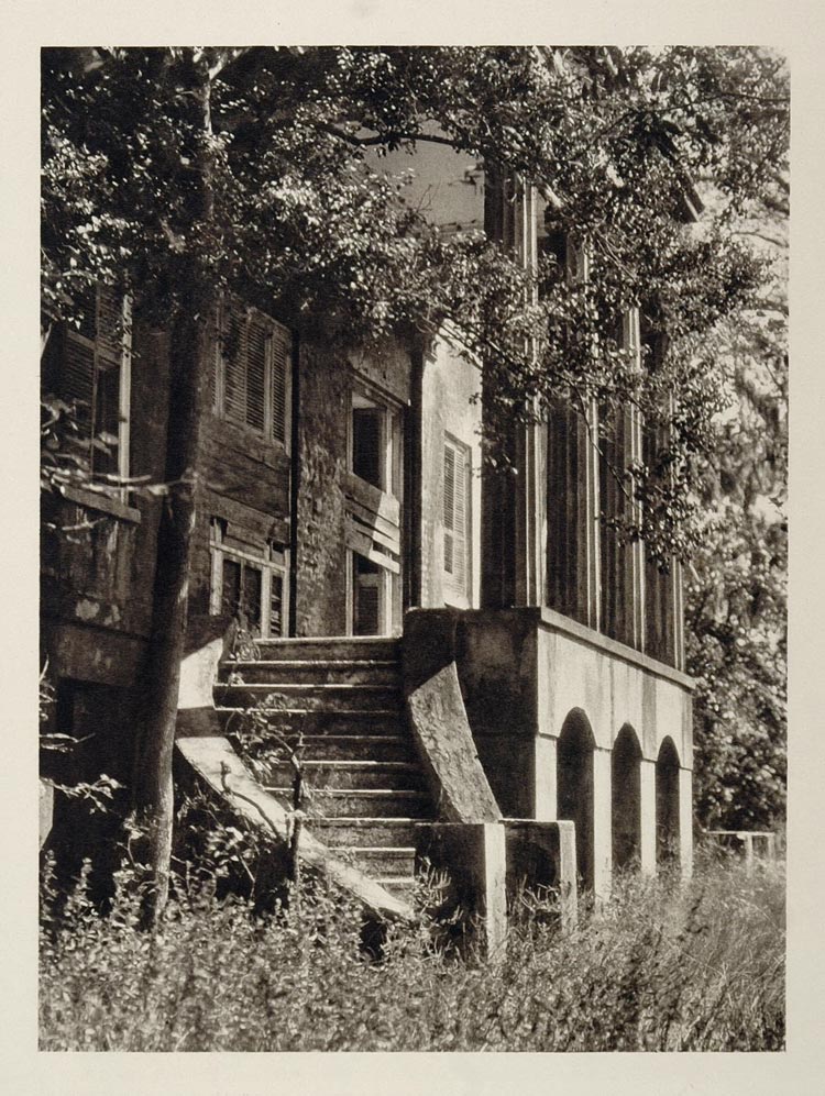 1927 Savannah Photo E O Hoppe Hermitage Plantation House