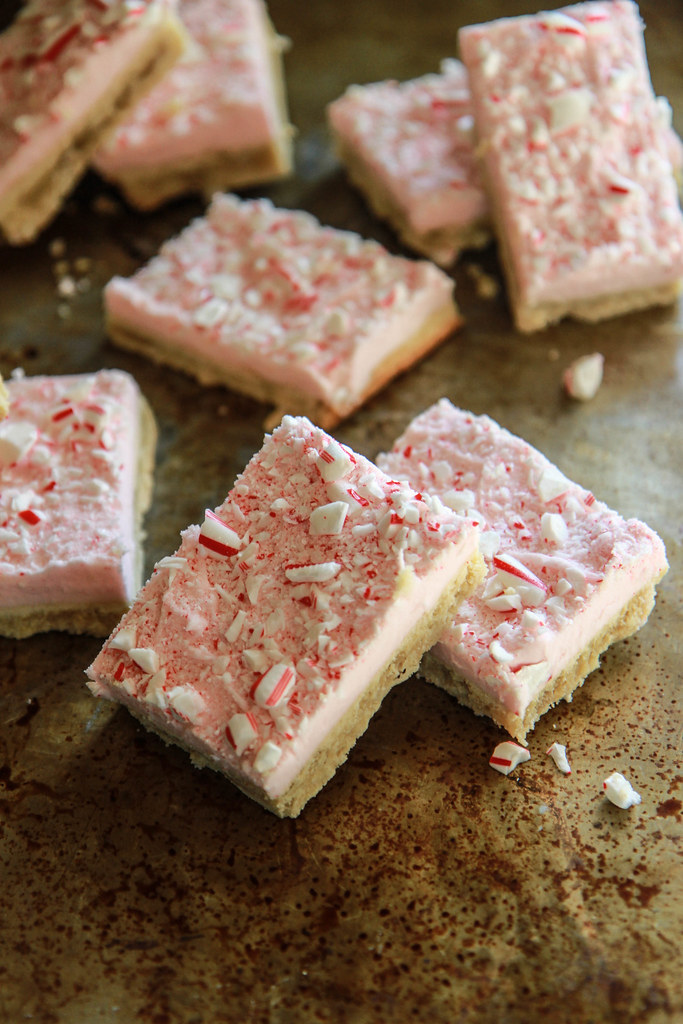 Candy Cane Sugar Cookie Bars Vegan and Gluten Free Heather Christo