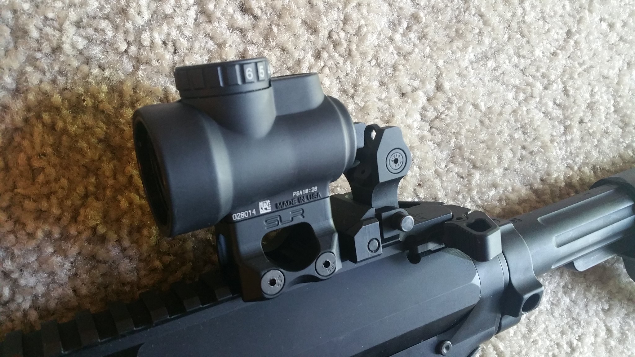 SLR lower 1/3 cowitness mount for Trijicon MRO