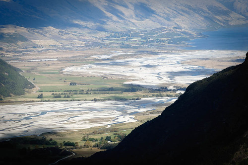 Lower Dart Valley and Glenorchy from Sugarloaf Pass, Mount