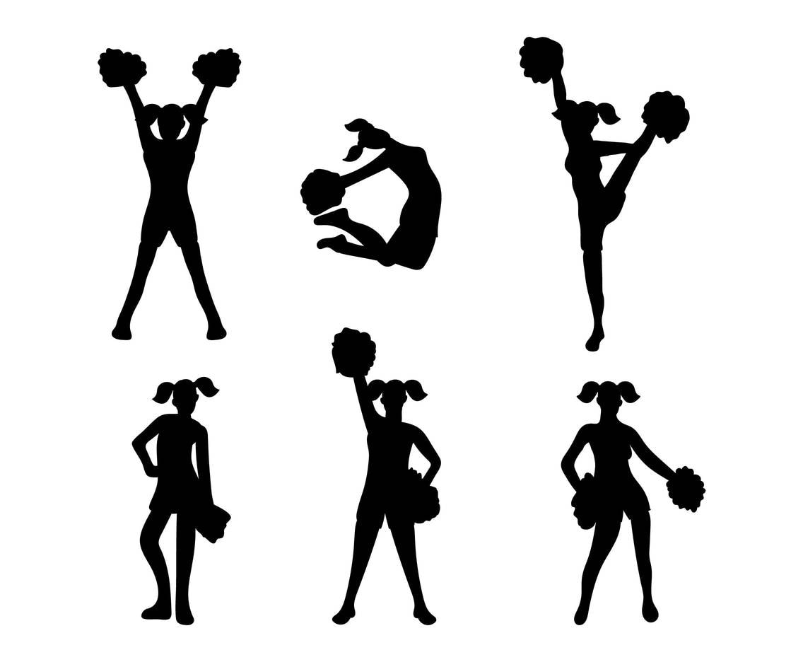40+ Free Cheerleader Svg PNG Free SVG files Silhouette and Cricut
