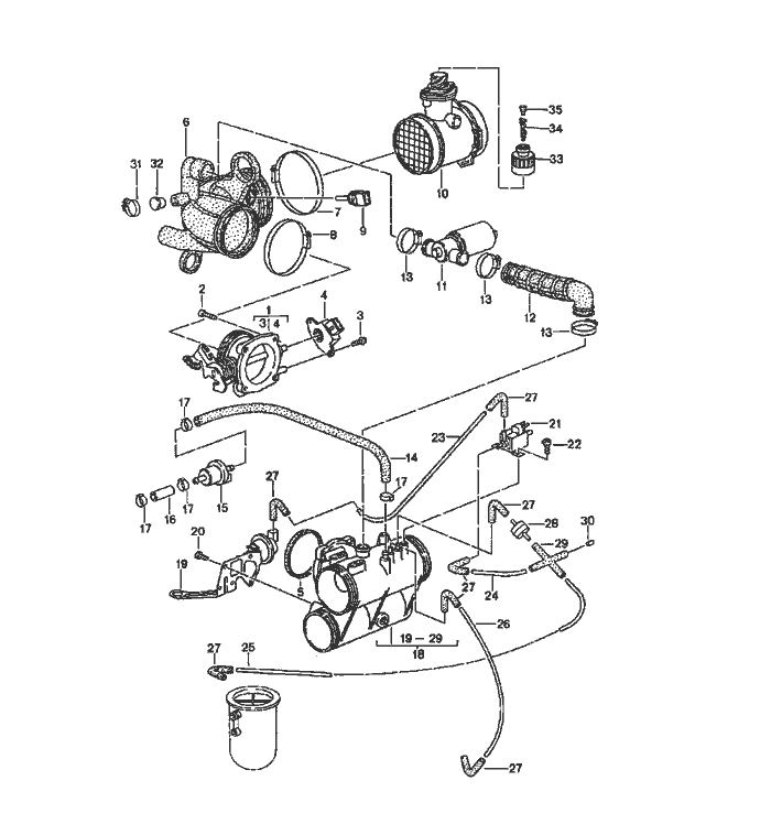 M64.05/06 Ljetronic M64.07/08 Flap Connection