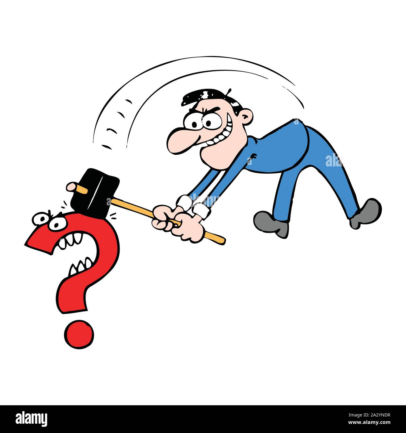 question mark hammer Stock Vector Image & Art Alamy