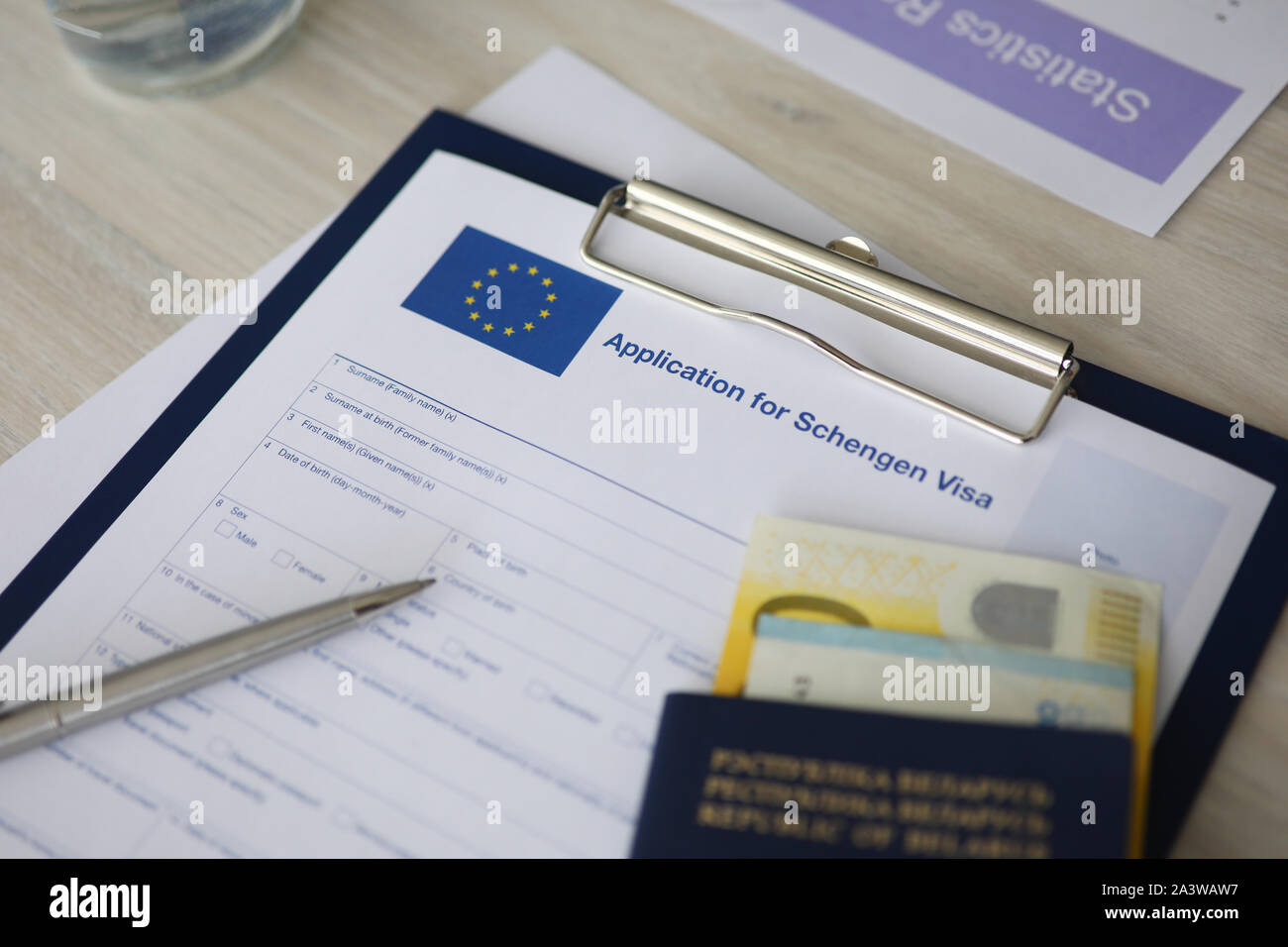 Folder with important papers Stock Photo Alamy