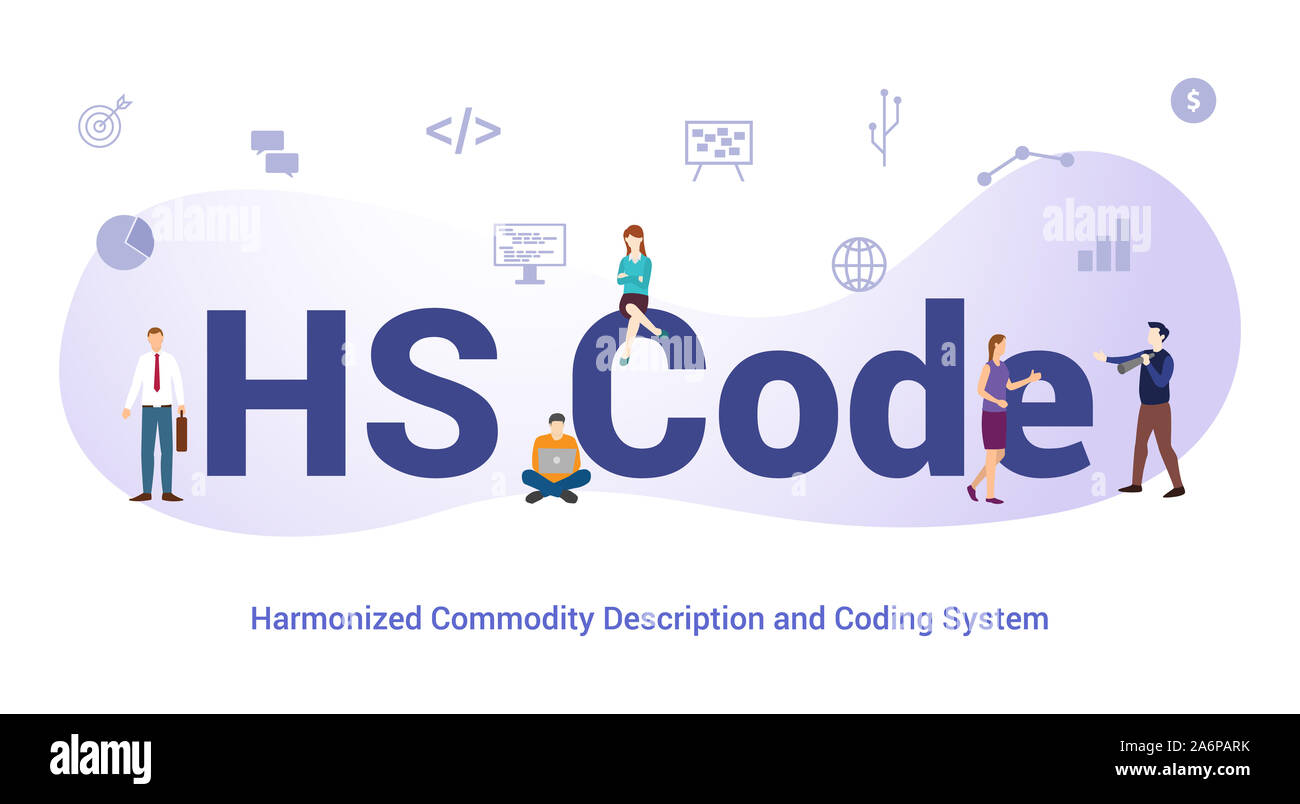 hs code harmonized commodity description and coding system concept with