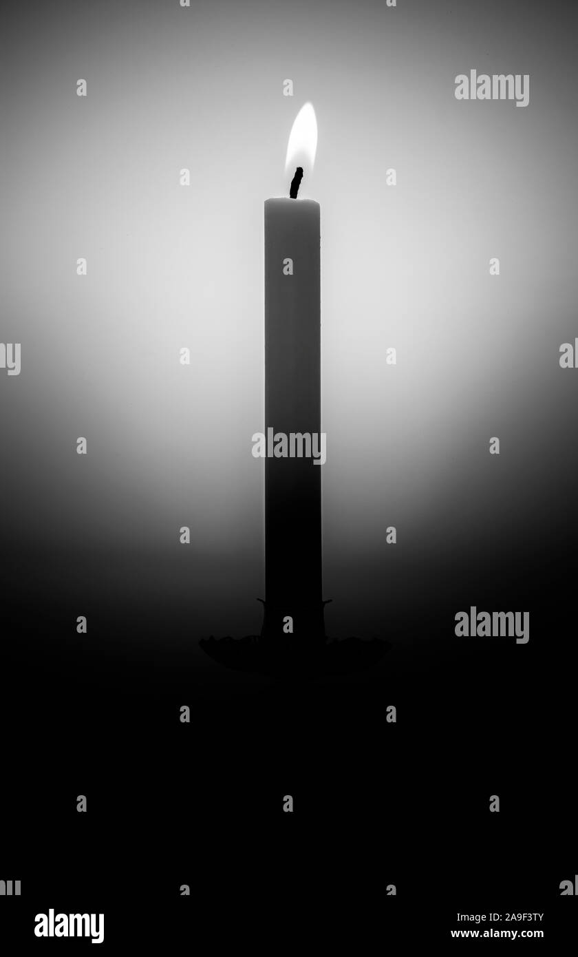 Candle flame cut out Black and White Stock Photos & Images Alamy