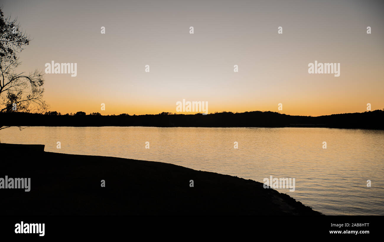 Sunset View from Windjammer Park Tega Cay SC Stock Photo Alamy