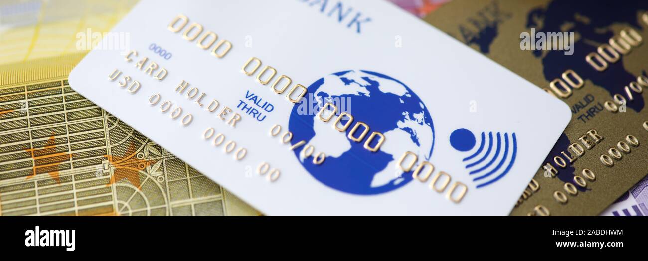 Cash and electronic money Stock Photo Alamy