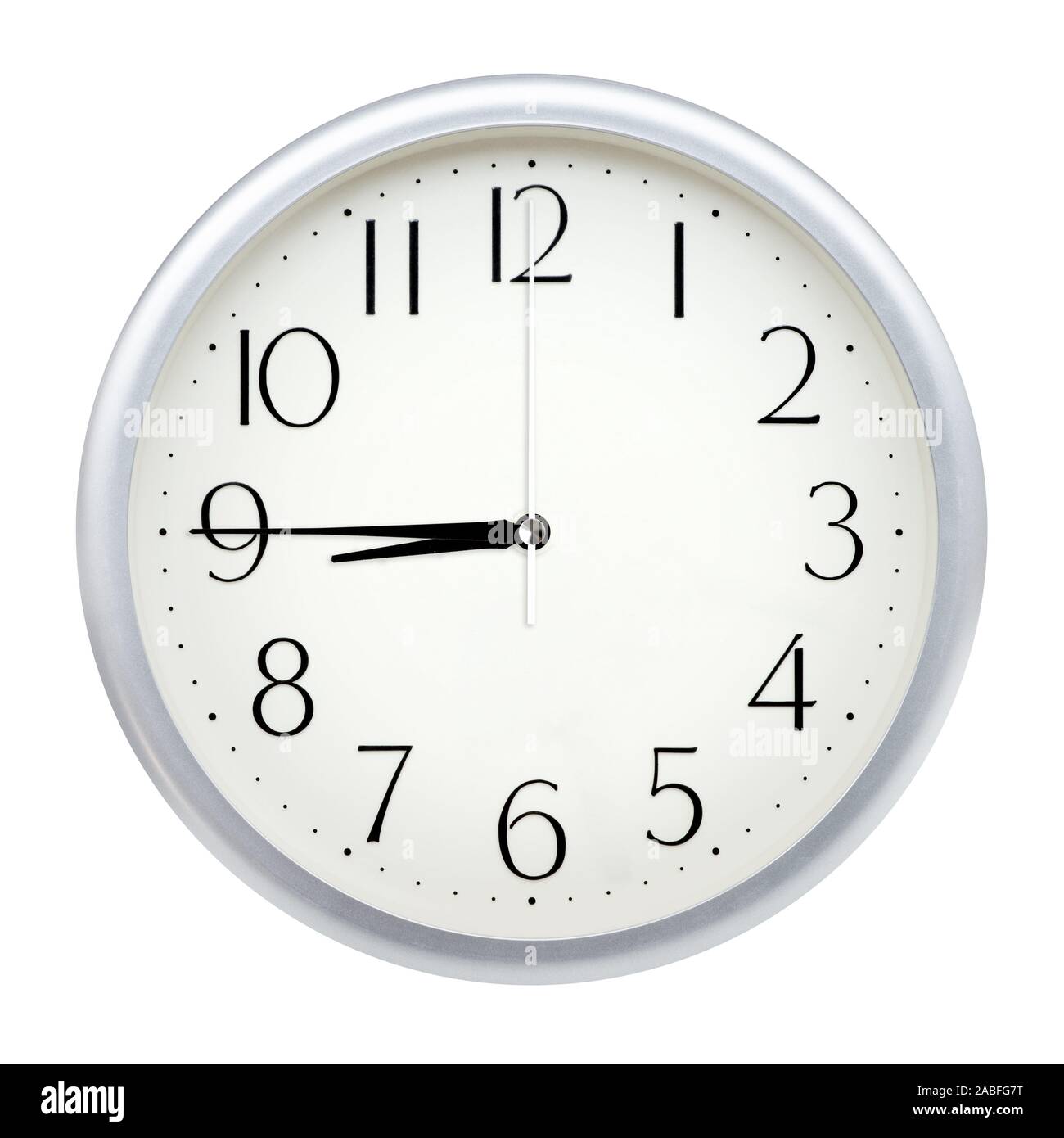 Clock 8 45 Cut Out Stock Images & Pictures Alamy