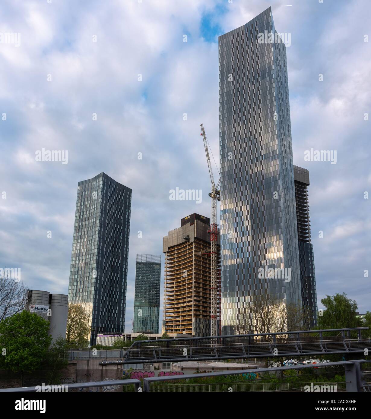 Deansgate Square development Stock Photo Alamy