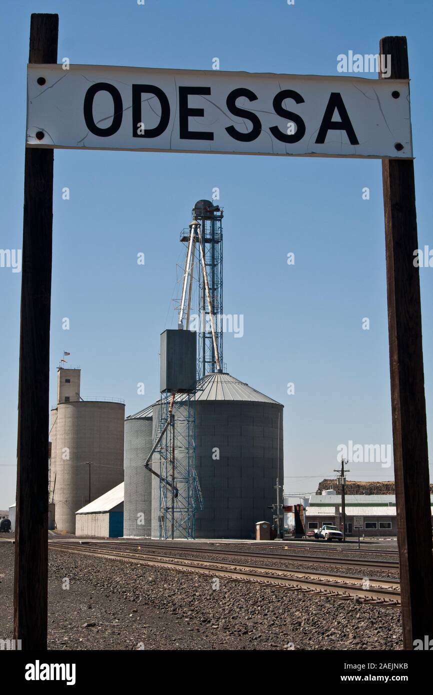 Odessa Washington Grain Elevator Stock Photo Alamy