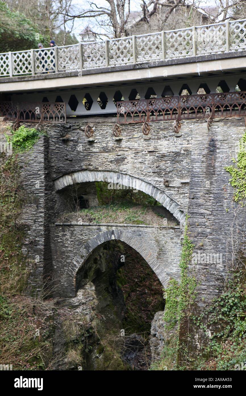 Devils Bridge, Wales Stock Photo Alamy