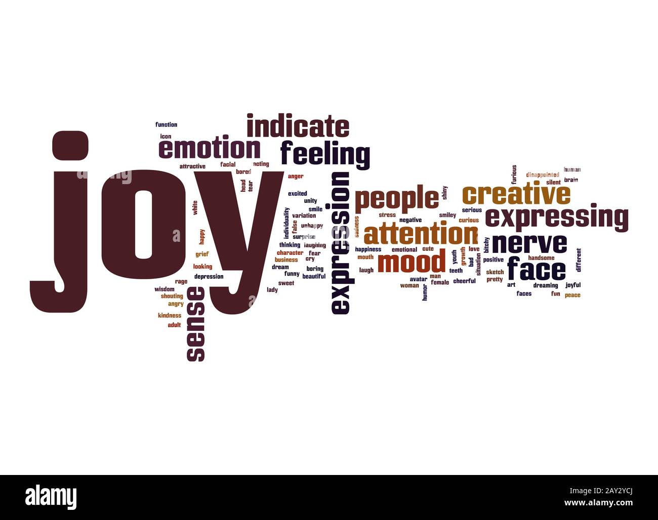 Joy word cloud Stock Photo Alamy