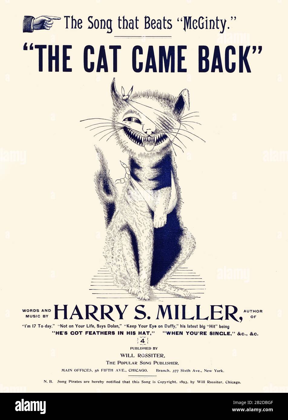 The Cat Came Back Stock Photo Alamy