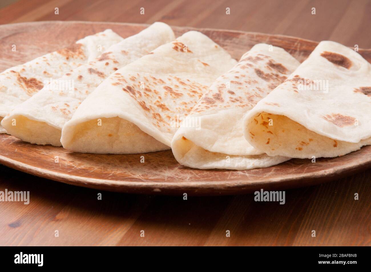 A home made flatbread Stock Photo Alamy