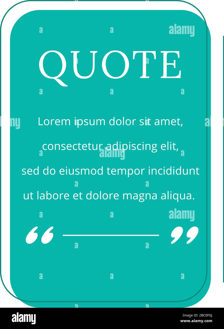 Quote blank frame vector template Stock Vector Image & Art Alamy
