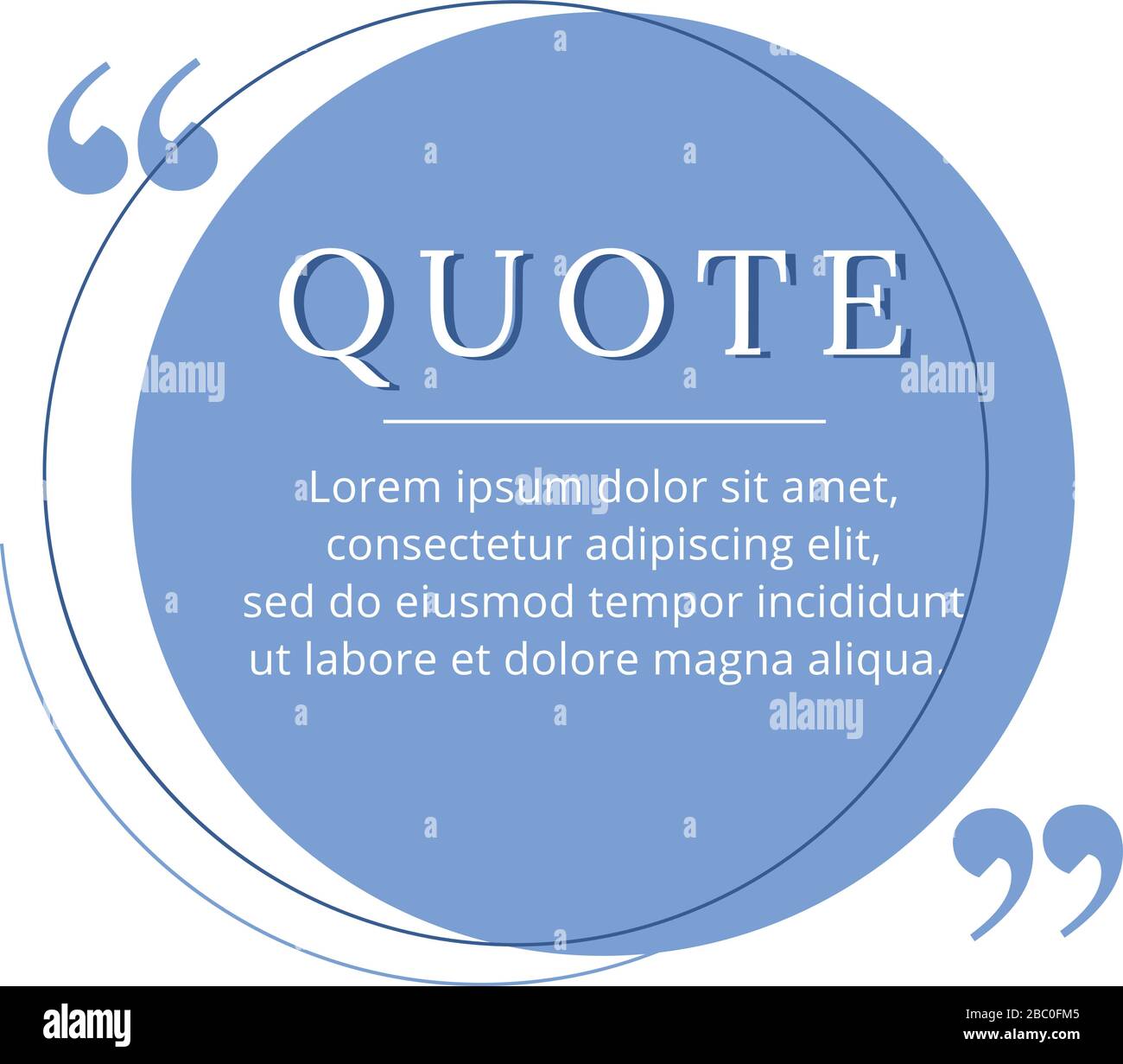 Quote blank frame vector template Stock Vector Image & Art Alamy