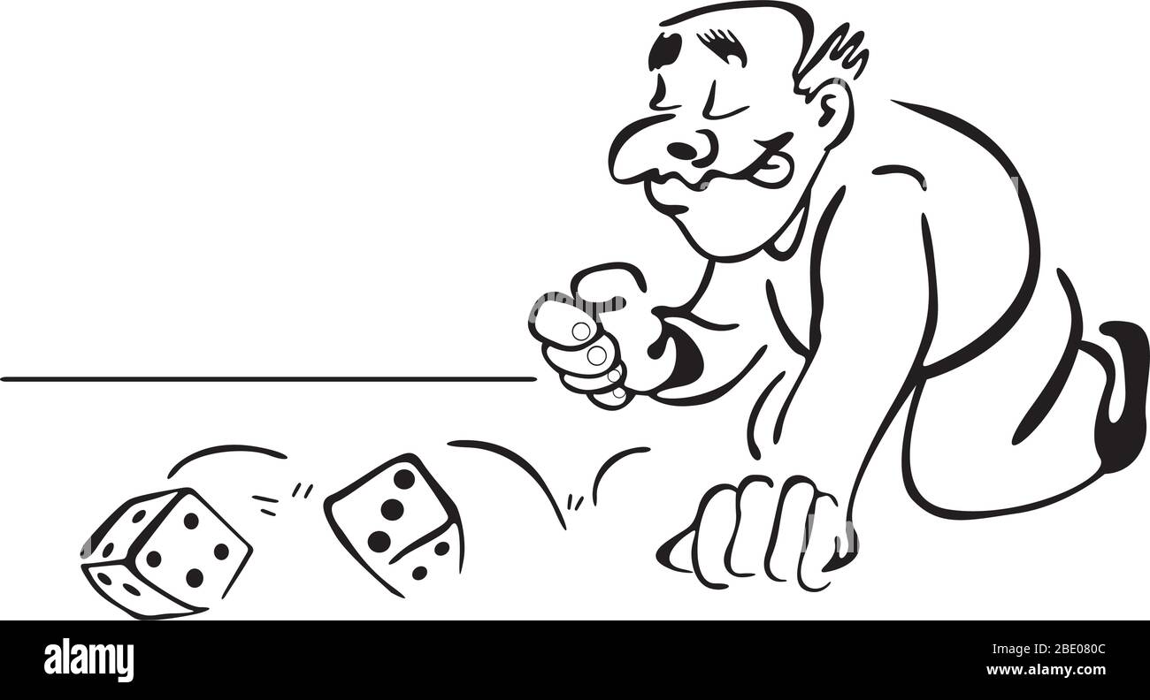 Hand with dice Black and White Stock Photos & Images Alamy