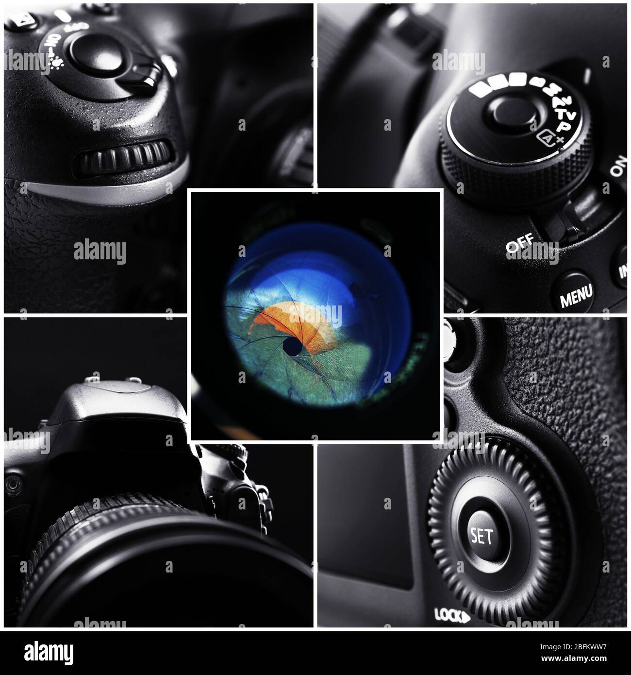 Digital camera collage Stock Photo Alamy