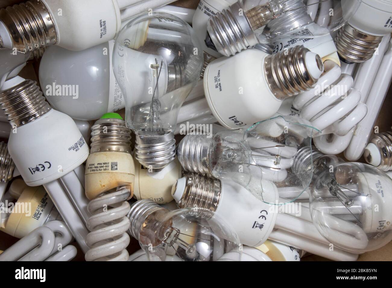 used light bulbs Stock Photo Alamy