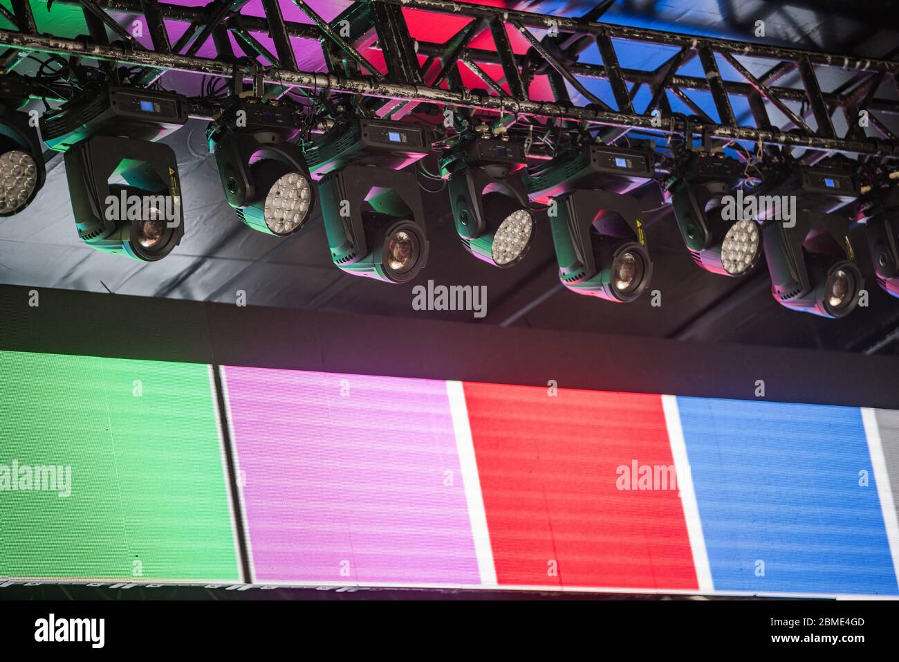 stage lighting equipments Stock Photo Alamy