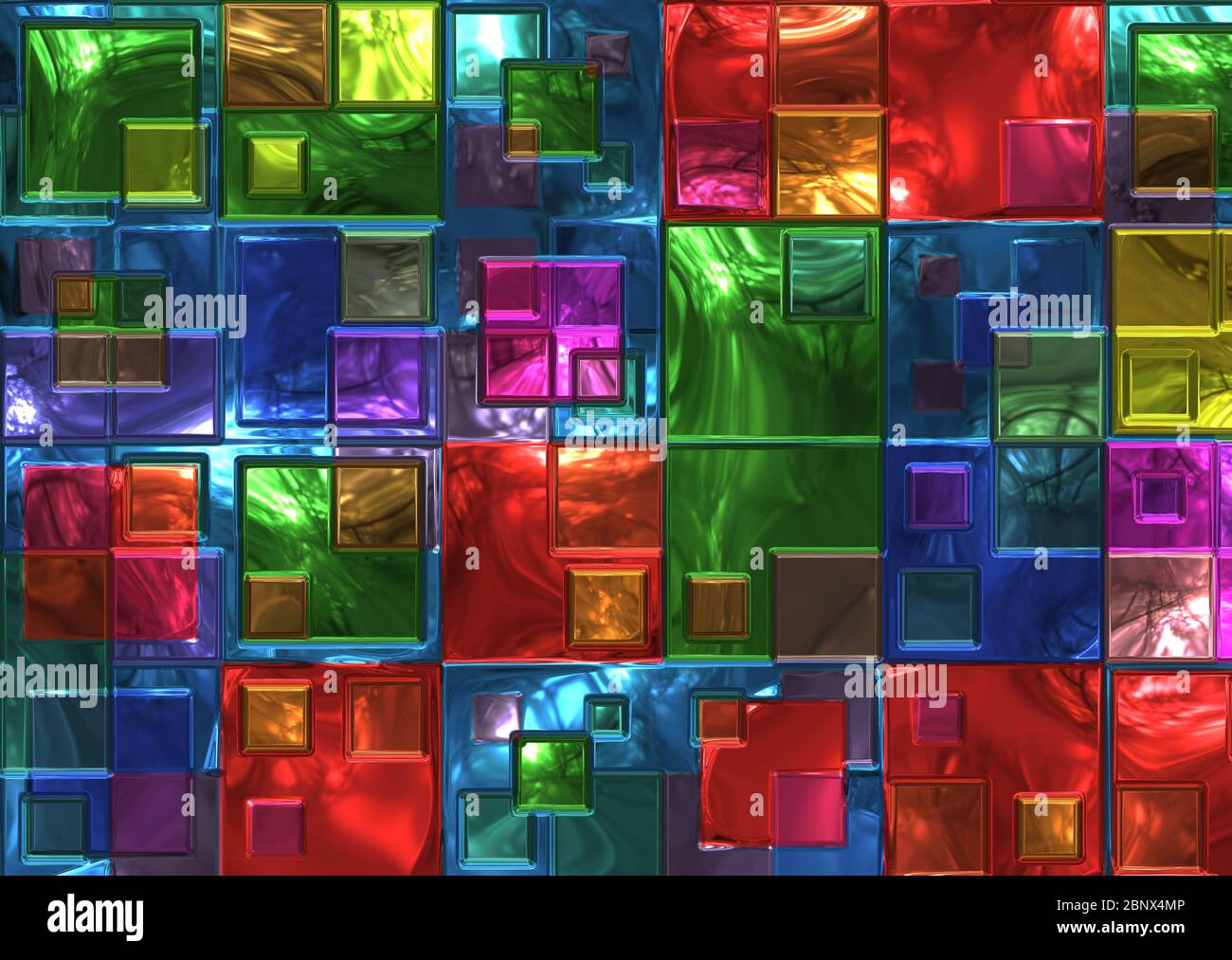 colored glass bricks wall Stock Photo Alamy