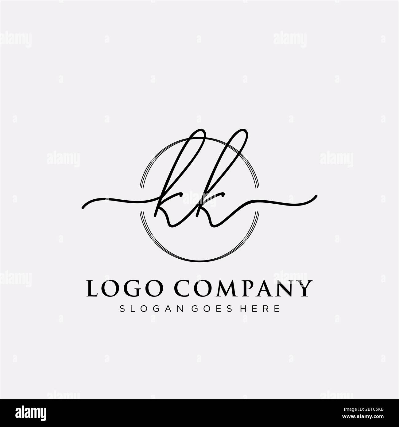 Kk logo vector vectors hires stock photography and images Alamy