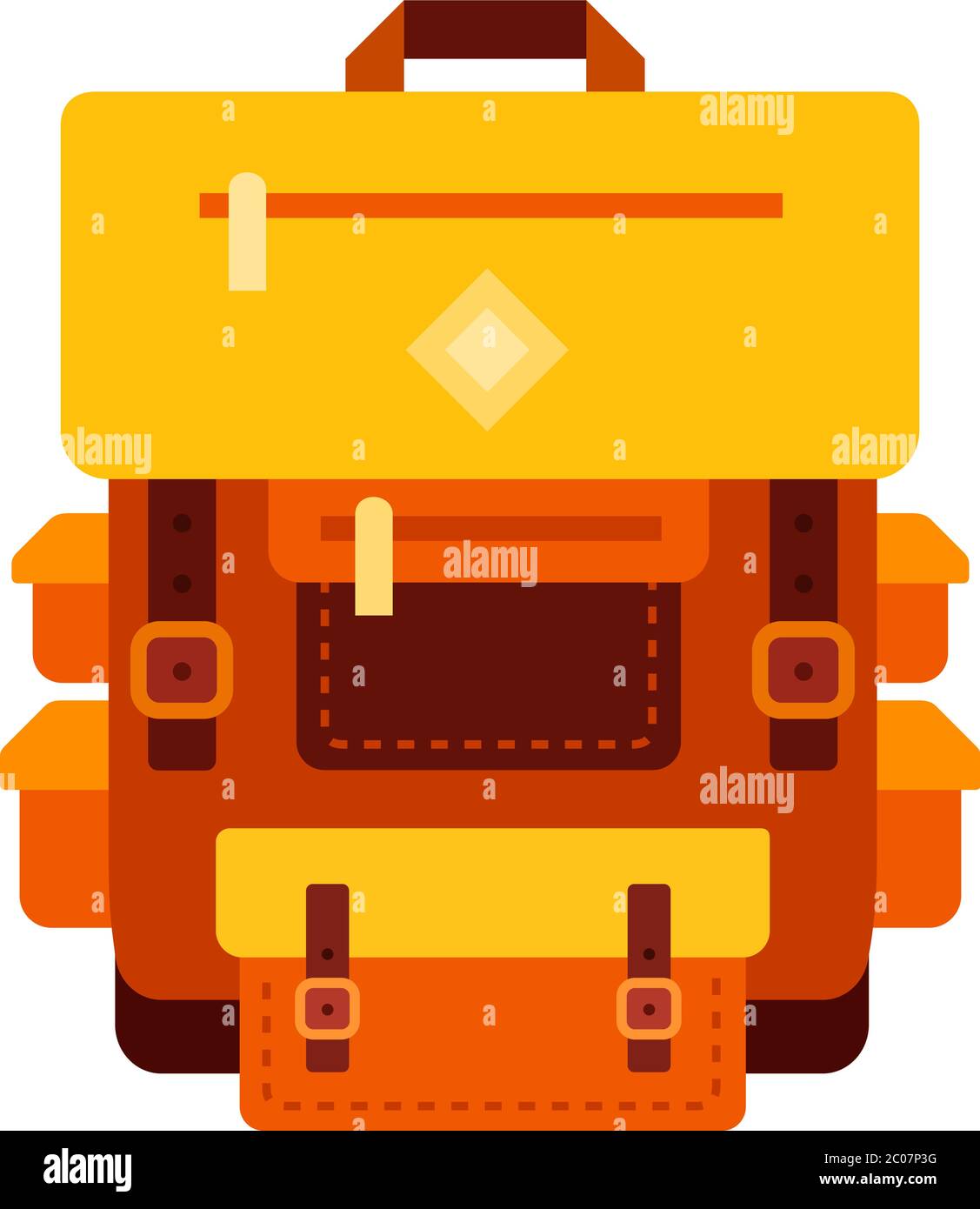 Hiking backpack vector flat isolated Stock Vector Image & Art Alamy